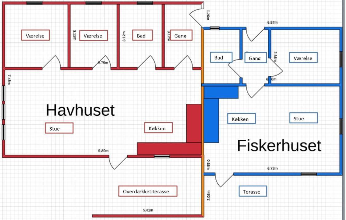 Fiskerhuset I Oster Hurup - I Byen, Ved Stranden 外观 照片